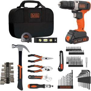 image:imagebeyond by BLACKDECKER Home Tool Kit with 20V MAX DrillDriver 83Piece BDPK70284C1AEVTool Kit