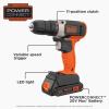 image:imagebeyond by BLACKDECKER 20V MAX Cordless DrillDriver BCD702C1AEV 20 Volts Silver Black Orange