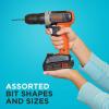 image:imagebeyond by BLACKDECKER Drill Bit Set  Screwdriver Bit Set 46Piece BDA46SDDDAEVScrewdriver